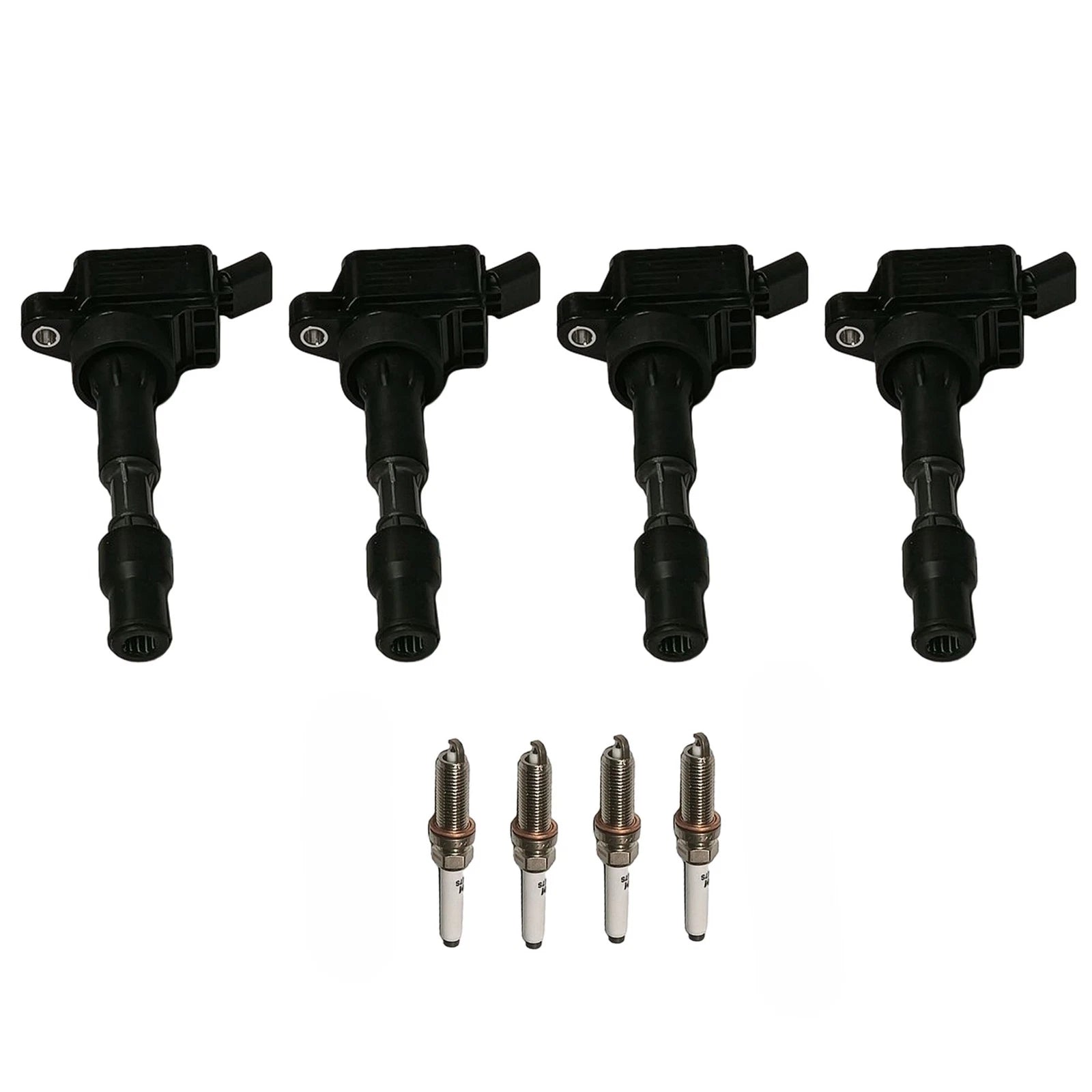 Set of 4 Ignition Coils & Spark Plugs for Kia Hyundai Elantra Sonata (2017–2022) UF816