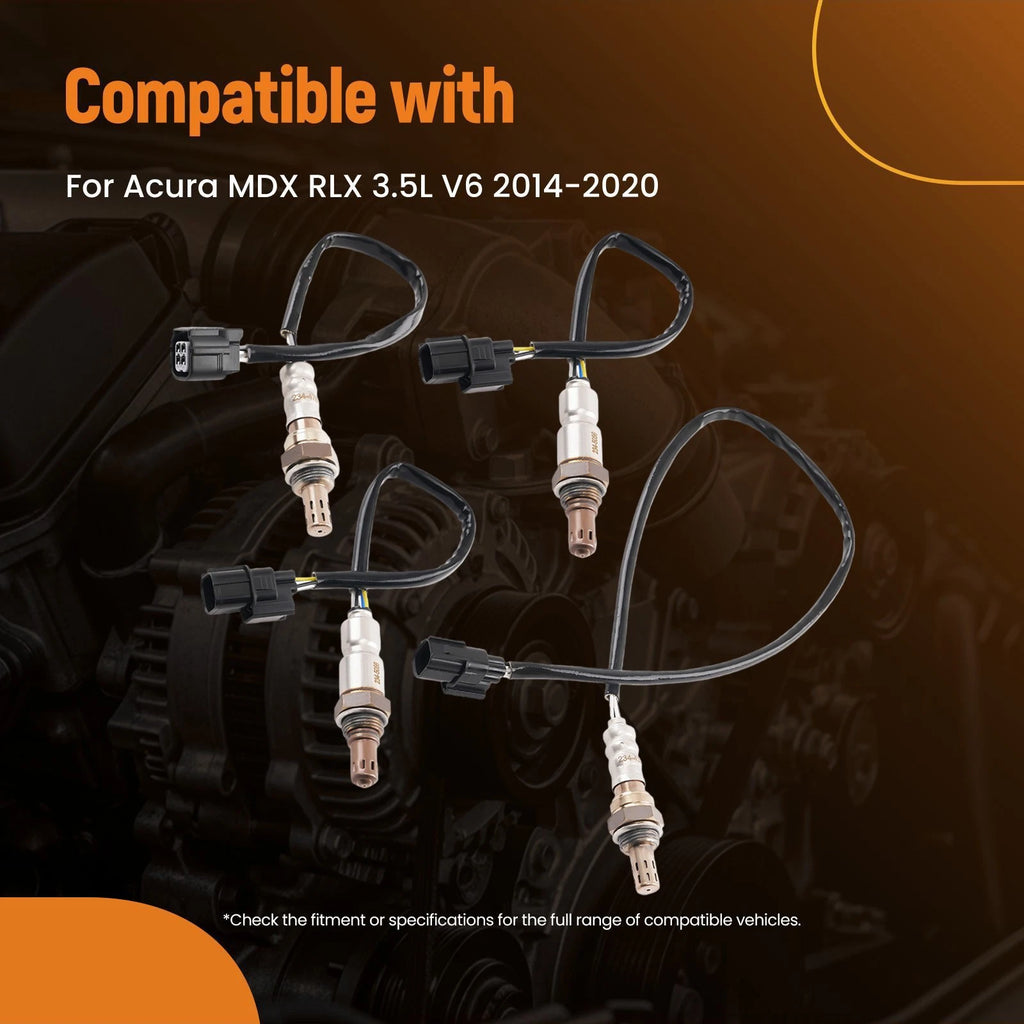 Set of 4 O2 Sensors for Acura MDX 3.5L V6 (2014–2020) 2344351 234-5056