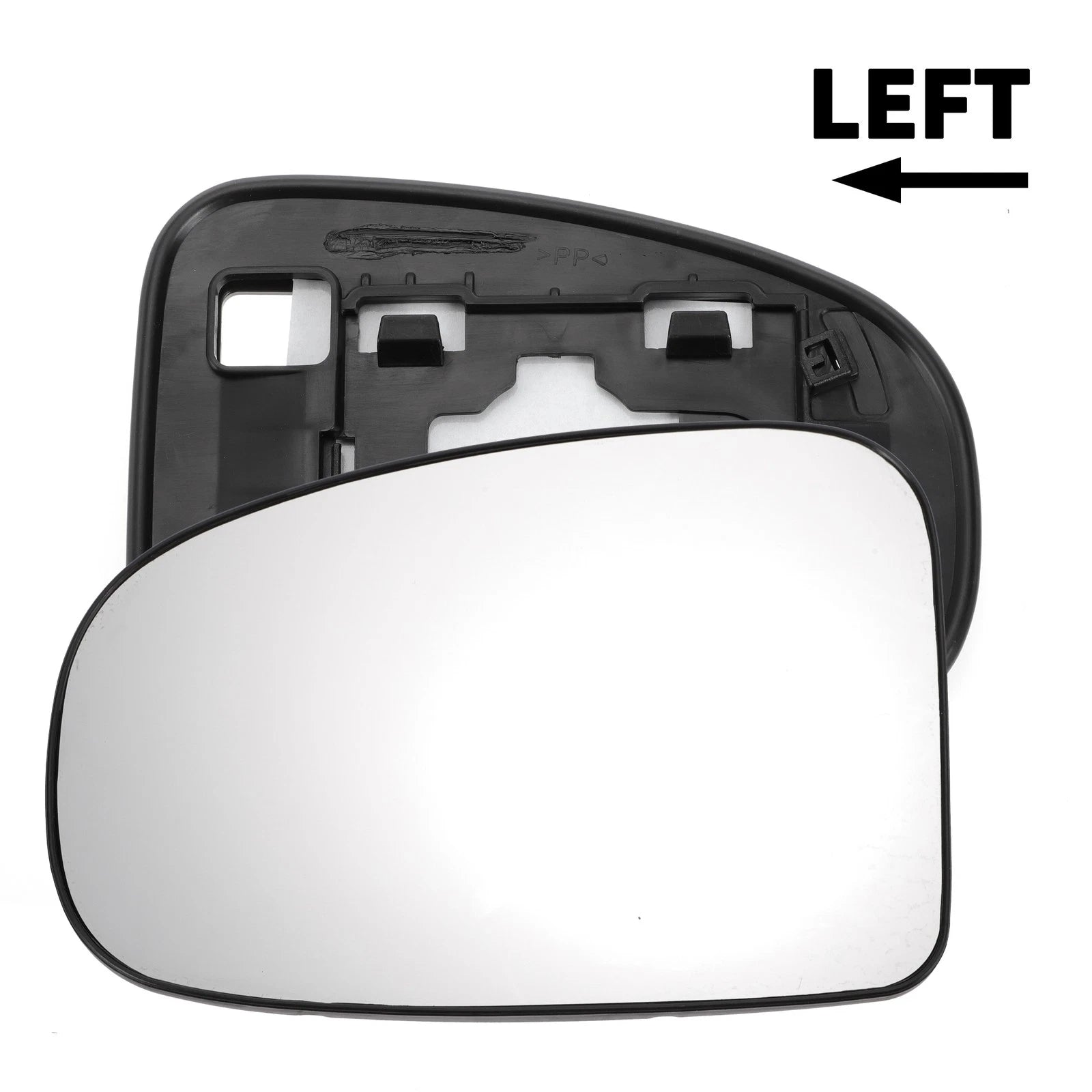 Left Side White Mirror Glass for Toyota IQ (2009–2016)