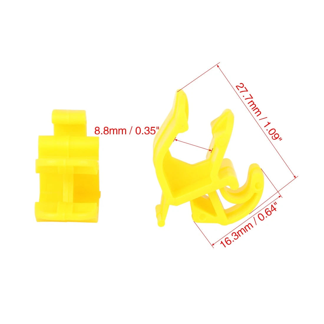 5pcs Hood Prop Rod Clip Retainer for Ford Fiesta (2009–2014) 27.7mm