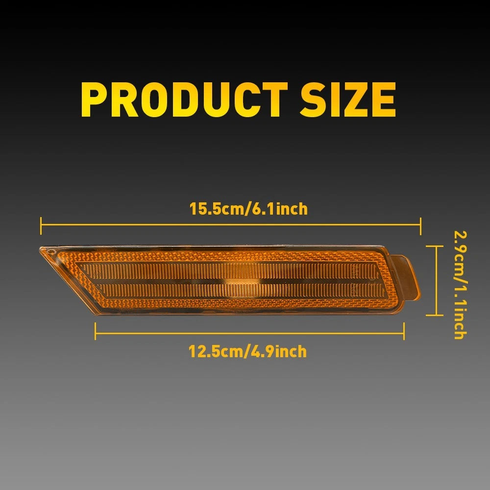 Front Bumper Side Marker Light Reflector for Chevy Camaro (2010-2015)