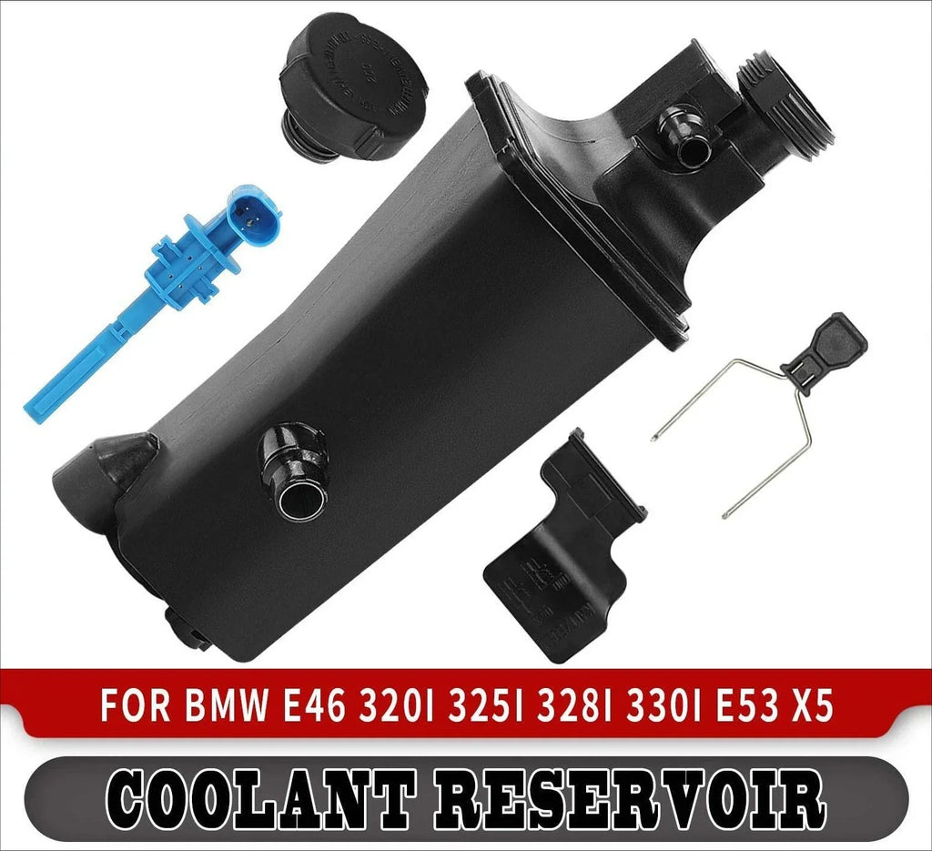Radiator Coolant Overflow Expansion Tank with Sensor for BMW E46 (1998–2006)