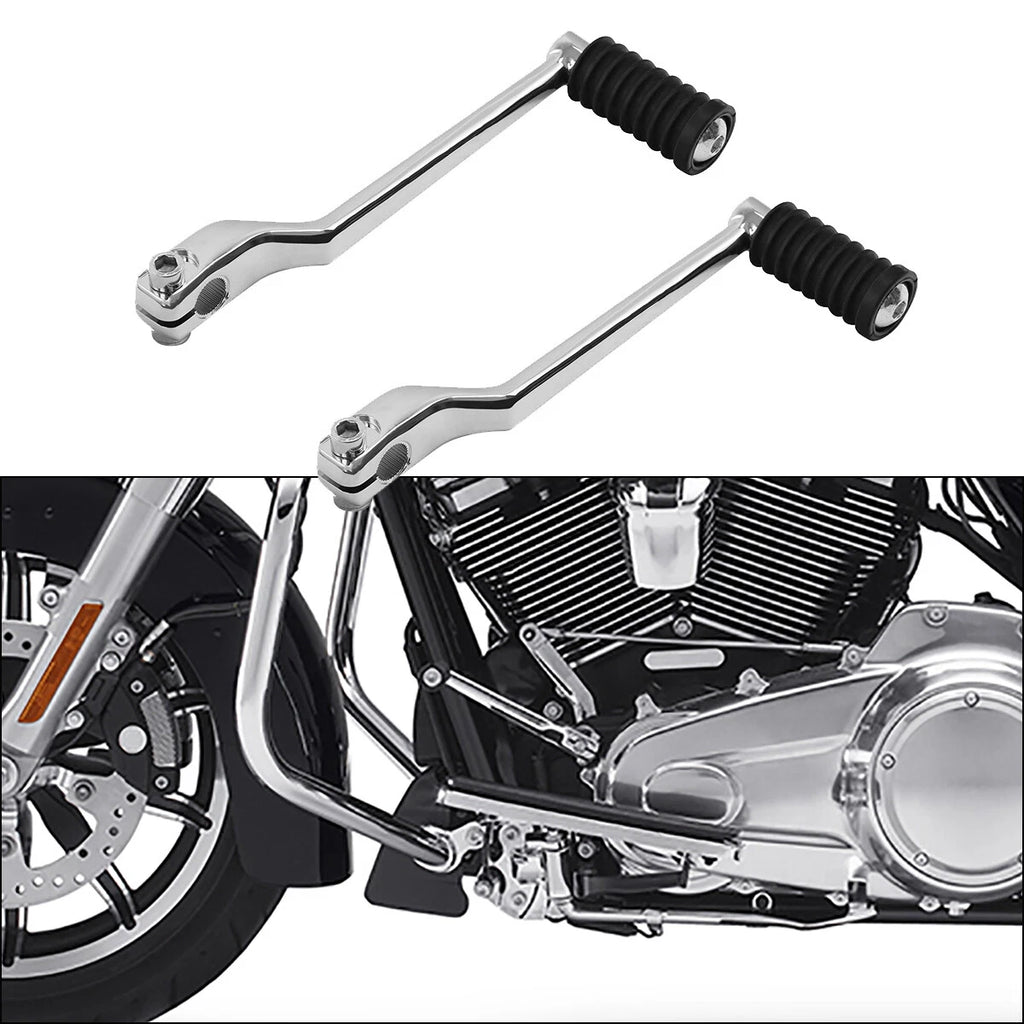 2X Chrome Heel Toe Shift Lever Pedals for Harley Road Glide (1988–Up)