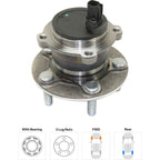 Set of 2 Wheel Hubs for Volvo S40 (2005–2011) Rear with Bearing & Sensor