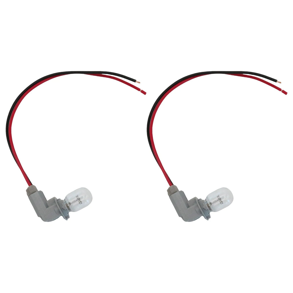 2X License Plate Lamp Socket & Bulb Set for Toyota Camry Corolla Sienna Lexus
