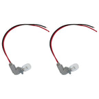 2X License Plate Lamp Socket & Bulb Set for Toyota Camry Corolla Sienna Lexus