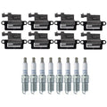 NGK Ignition Coils & Laser Platinum Spark Plugs Kit for Chevrolet GMC 8.1 V8 (2001–2006)