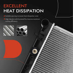 Radiator with Oil Cooler for Subaru Forester (2006–2008) Turbocharged