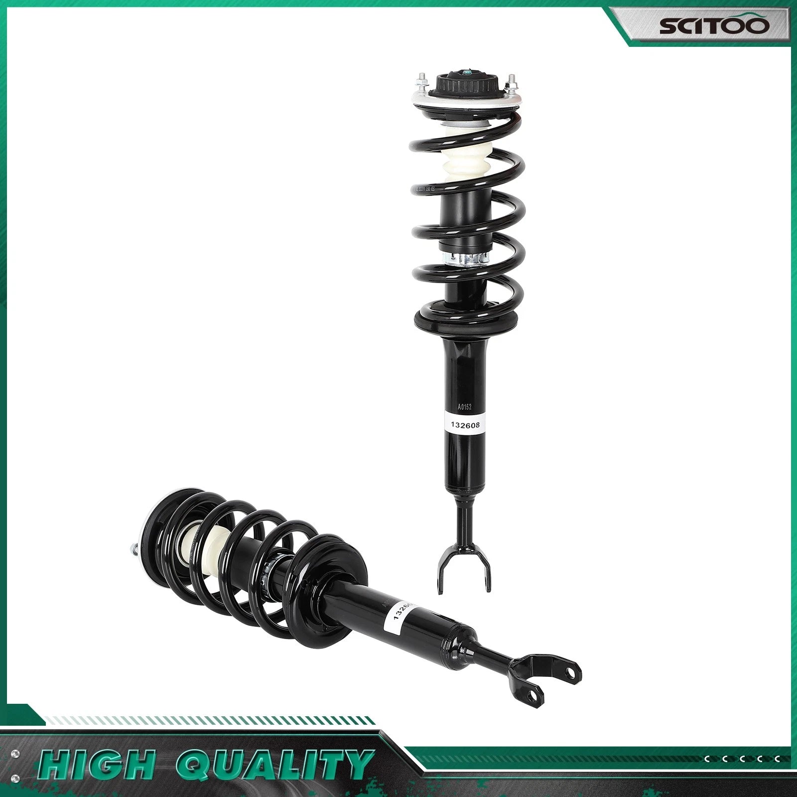 2X Front Complete Strut & Coil Spring Assembly for Audi A6 Quattro (1998–2011)