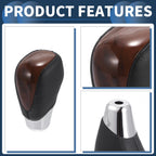 Automatic Gear Shifter Knob for Toyota Alphard 200 Series (2015–2020) Faux Leather Brown