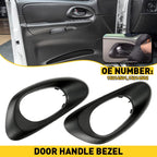 Set of 2 Front Inside Door Handle Trim Bezels for Chevy Trailblazer (2002–2009)