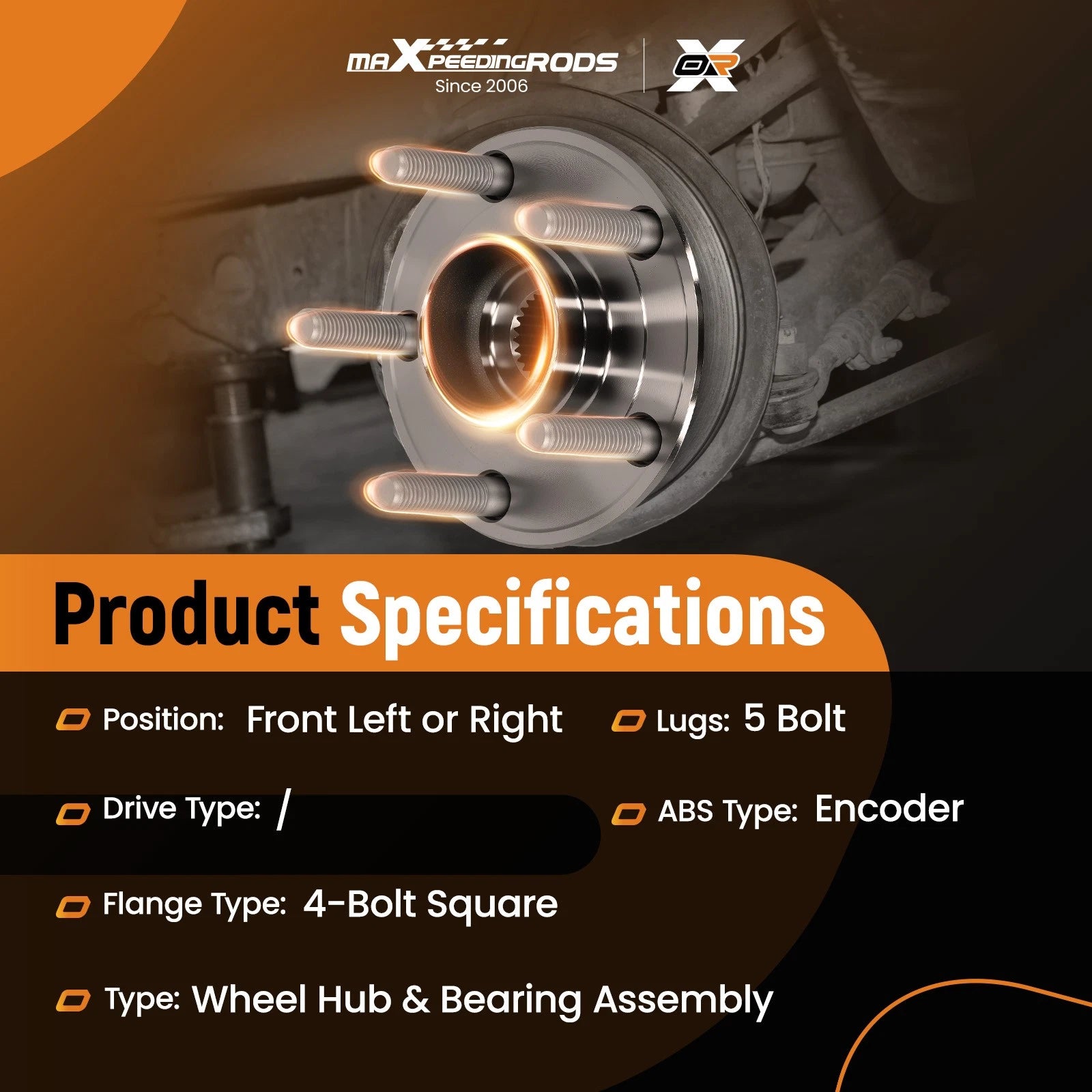 Front ABS Wheel Hub Assembly for Subaru Legacy/Outback (2005-2014)