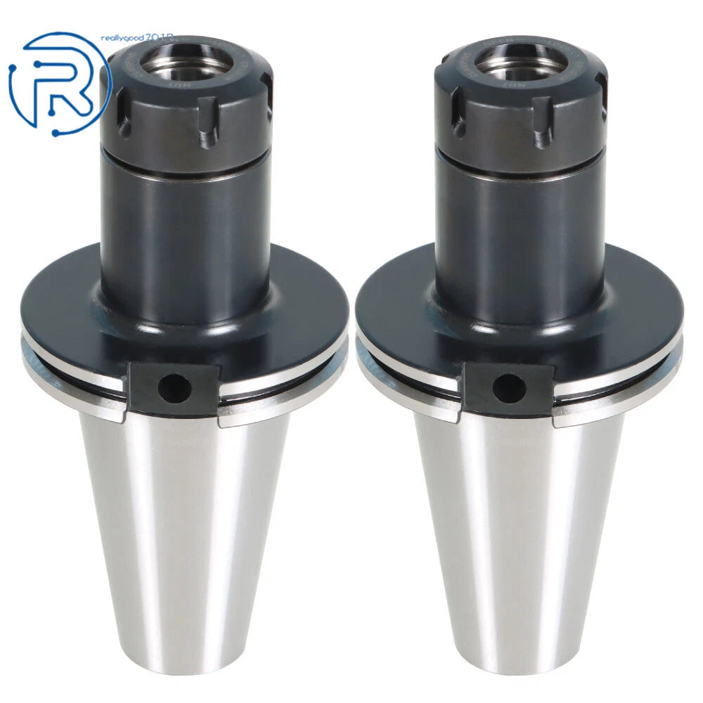 Set of 2 Collet Chucks for CNC Machines (4" Gage Length)