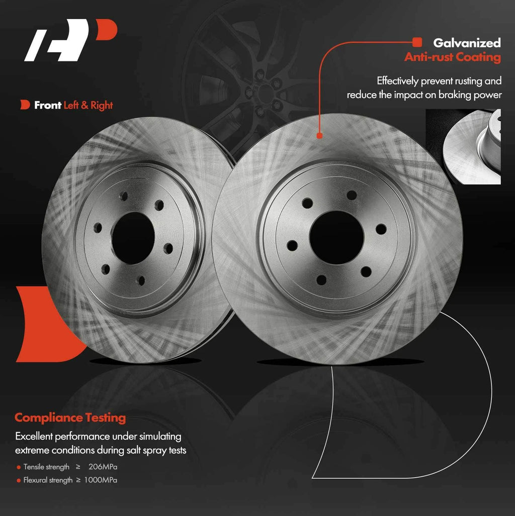 2X Front Disc Brake Rotors for Nissan Pathfinder (2008-2012)