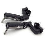 Gear Skull Arched Footpeg Mounting Kit for Motorcycle (Chrome, Black)