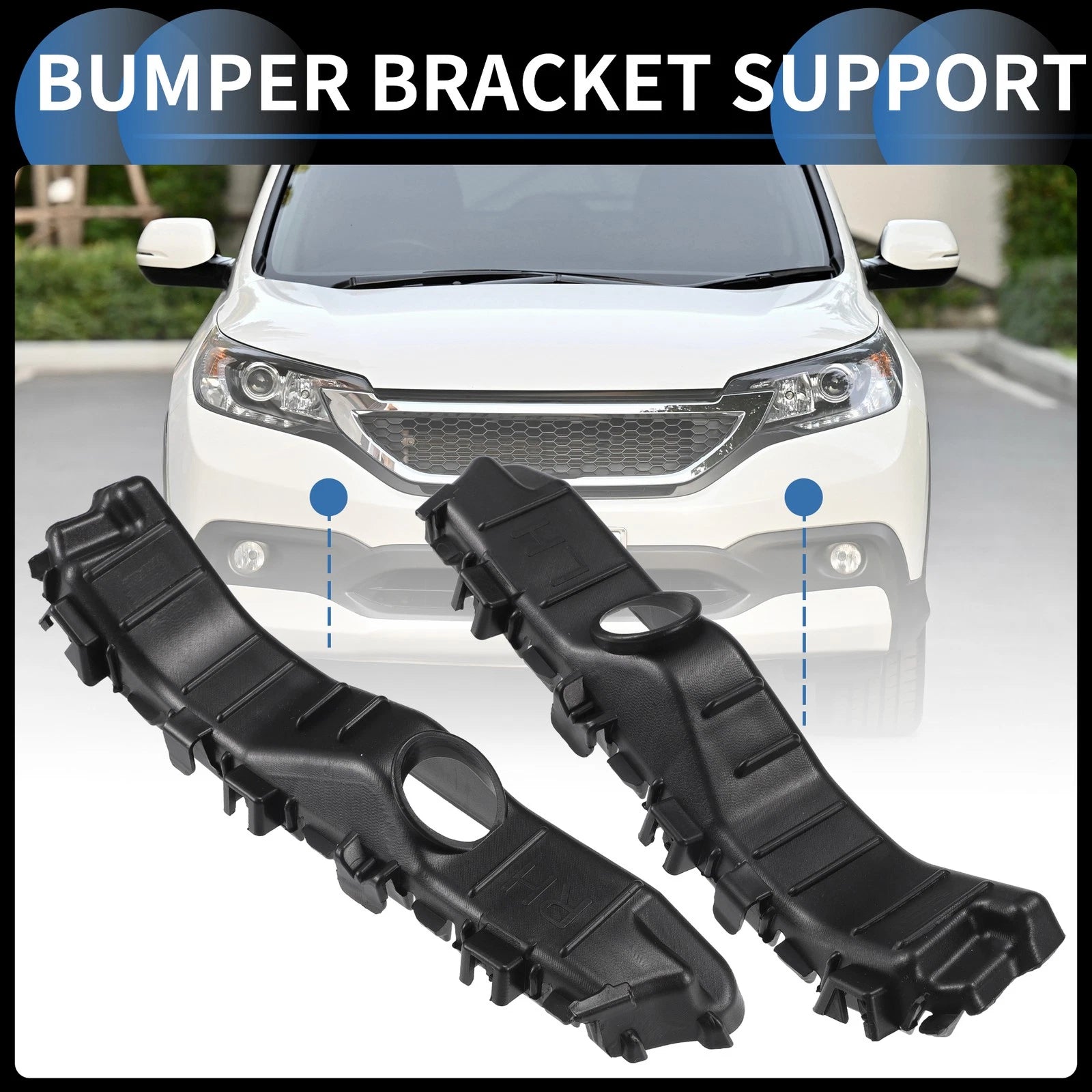 1 Pair Front Bumper Retainer Bracket No. 86552K2000 for Hyundai Venue (2020–2023)