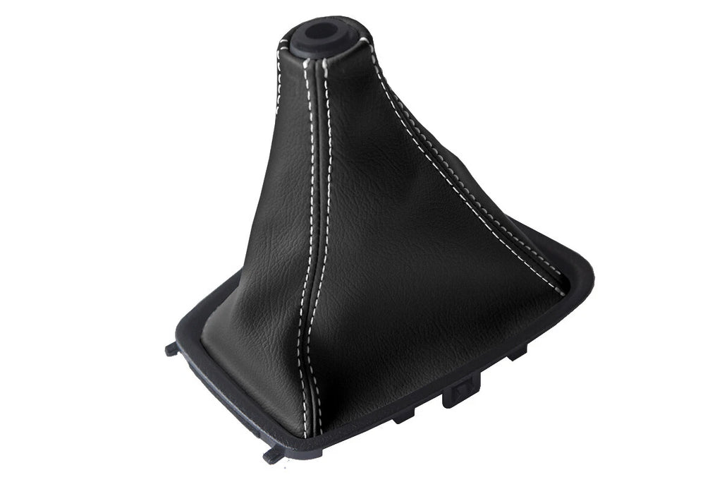 Leather Manual Shift Boot Cover for Nissan Skyline R32 (1989–1993) White Stitch