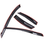 Set of 4 Smoke Acrylic Window Visor Rain Guards for Nissan Sentra (2013–2019)