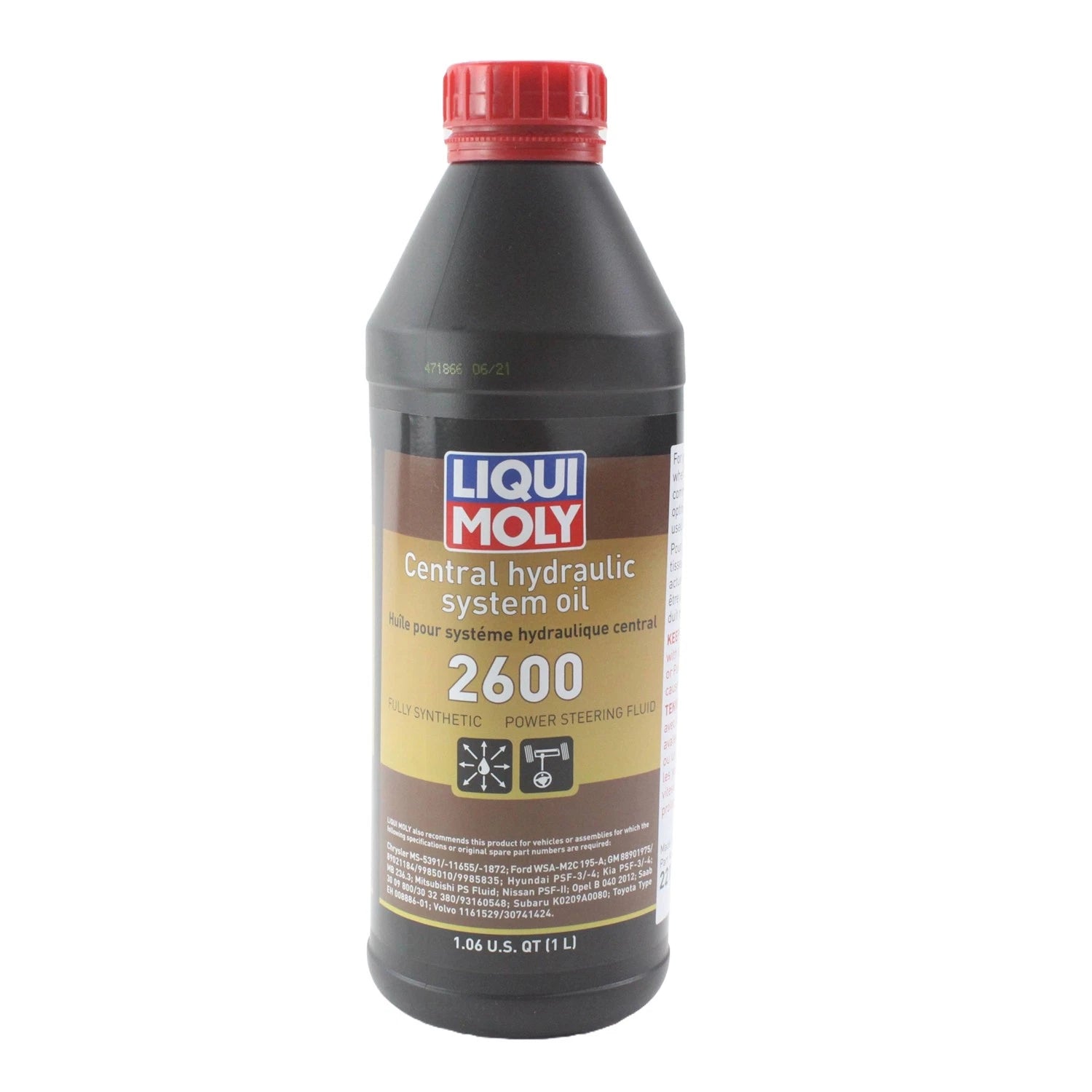 Set of 4 Liqui Moly Central Hydraulic System Oil 2600 (4L)