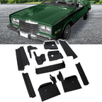 Set of 4 Bumper Fillers for Cadillac Eldorado (1979–1985) Black