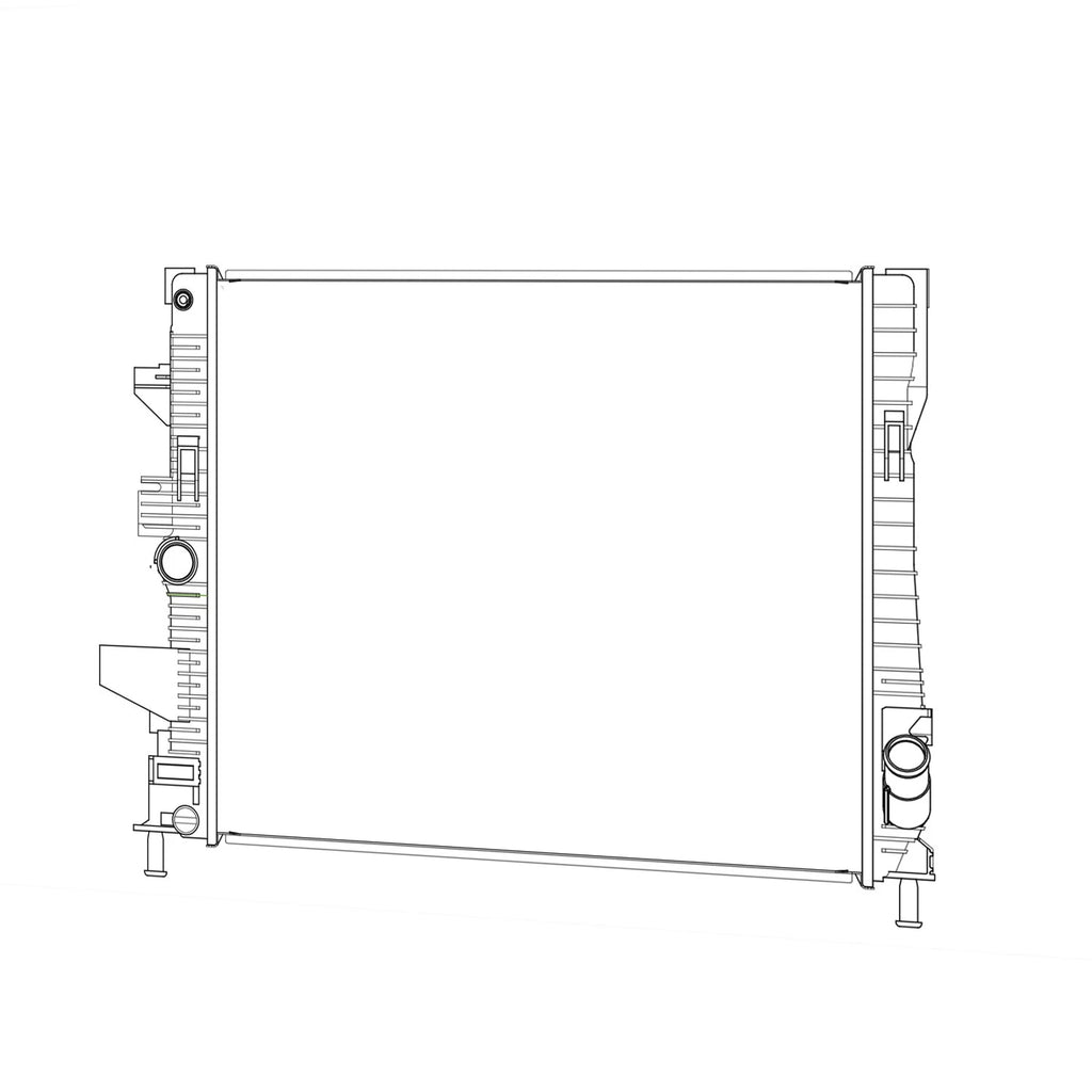 Replacement Plastic Radiator for Ford Ranger PX (2012–2022)