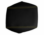 Console Lid Armrest Cover for Dodge Challenger (2008–2014) Carbon Fiber Yellow Stitch