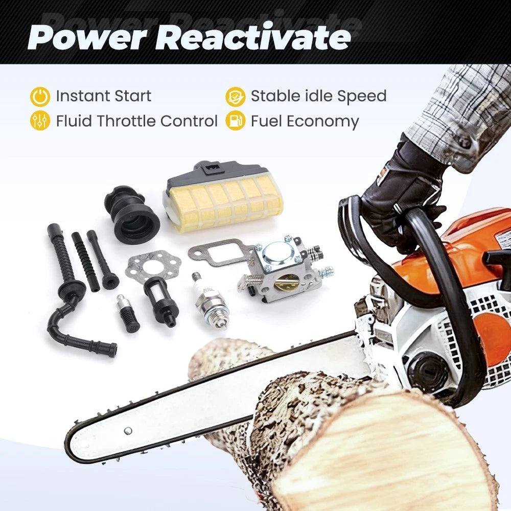 Carburetor Air Filter Kit for Stihl MS210 MS230 MS250 Chainsaw