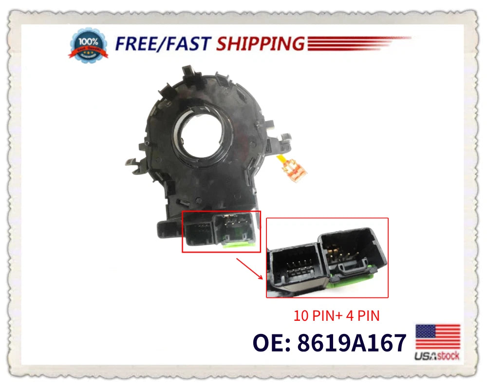 Spiral Cable Clock Spring for Mitsubishi Outlander Sport (2013–2021) 8619A167