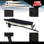 16Ft Waterproof Heavy Duty Trailerable Boat Cover for Jon Boat