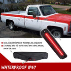 2X Smoke Red LED Side Marker Lights for GMC Chevy Pickup Blazer Suburban (1973–1980)