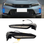 2X Daytime Running Light Fog Lamp Turn Signal for Honda Civic Type R (2023–2025)