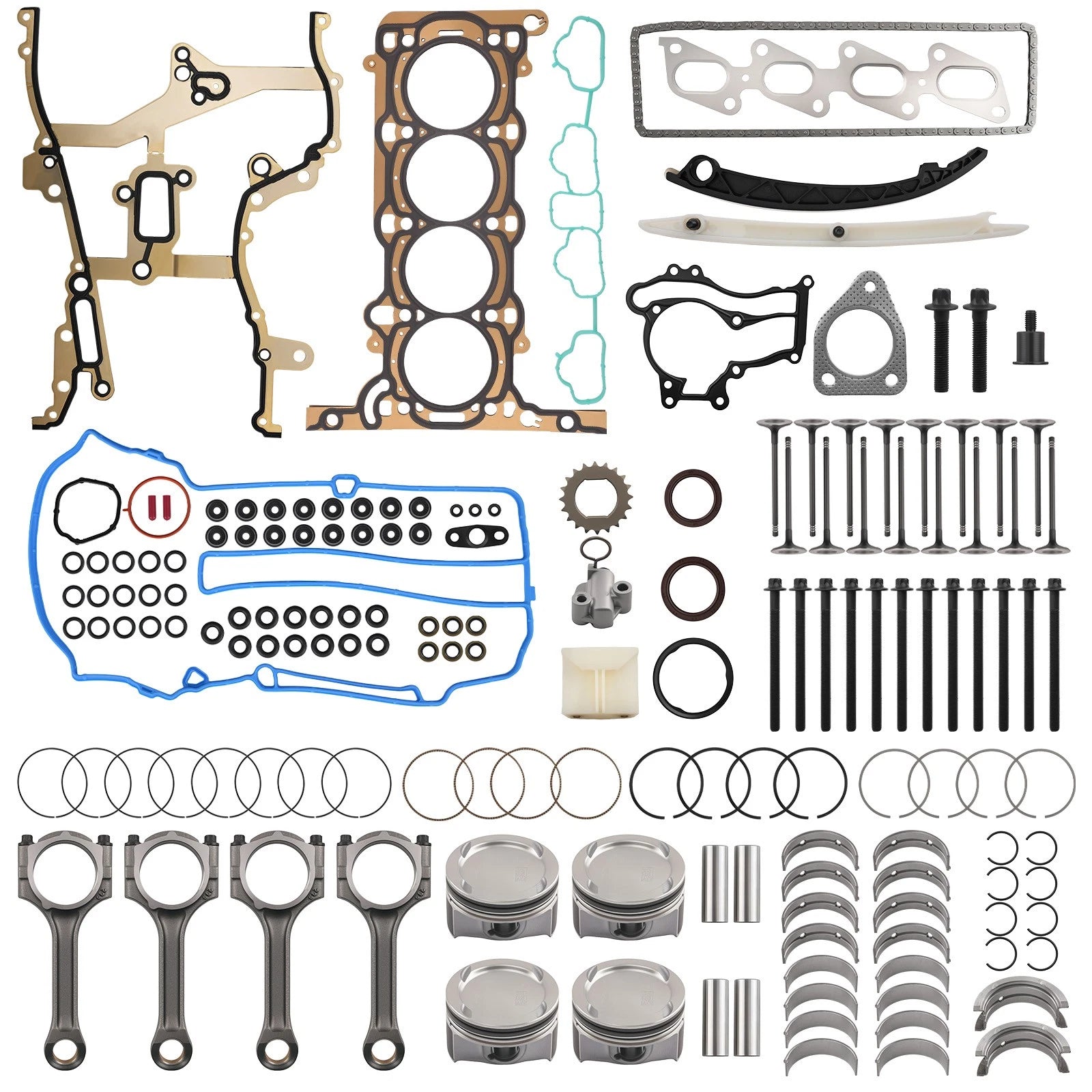 Engine Rebuild Overhaul Kit for Buick Encore, Chevy Trax 1.4L Turbo (2013–2016)