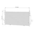 Replacement A/C Condenser with Receiver Drier for Nissan Altima (2007–2012)
