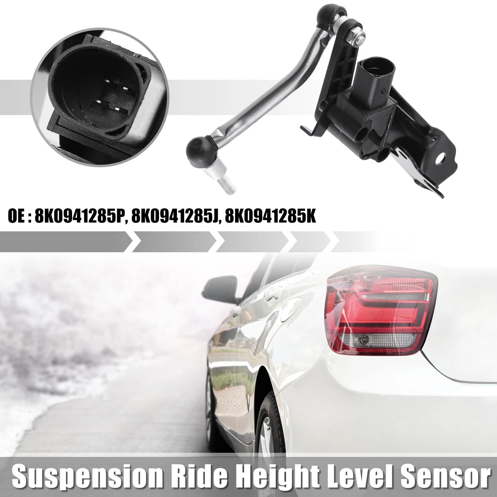 Front Left Suspension Ride Height Level Sensor for Audi A4 (2009–2016) 8K0941285P
