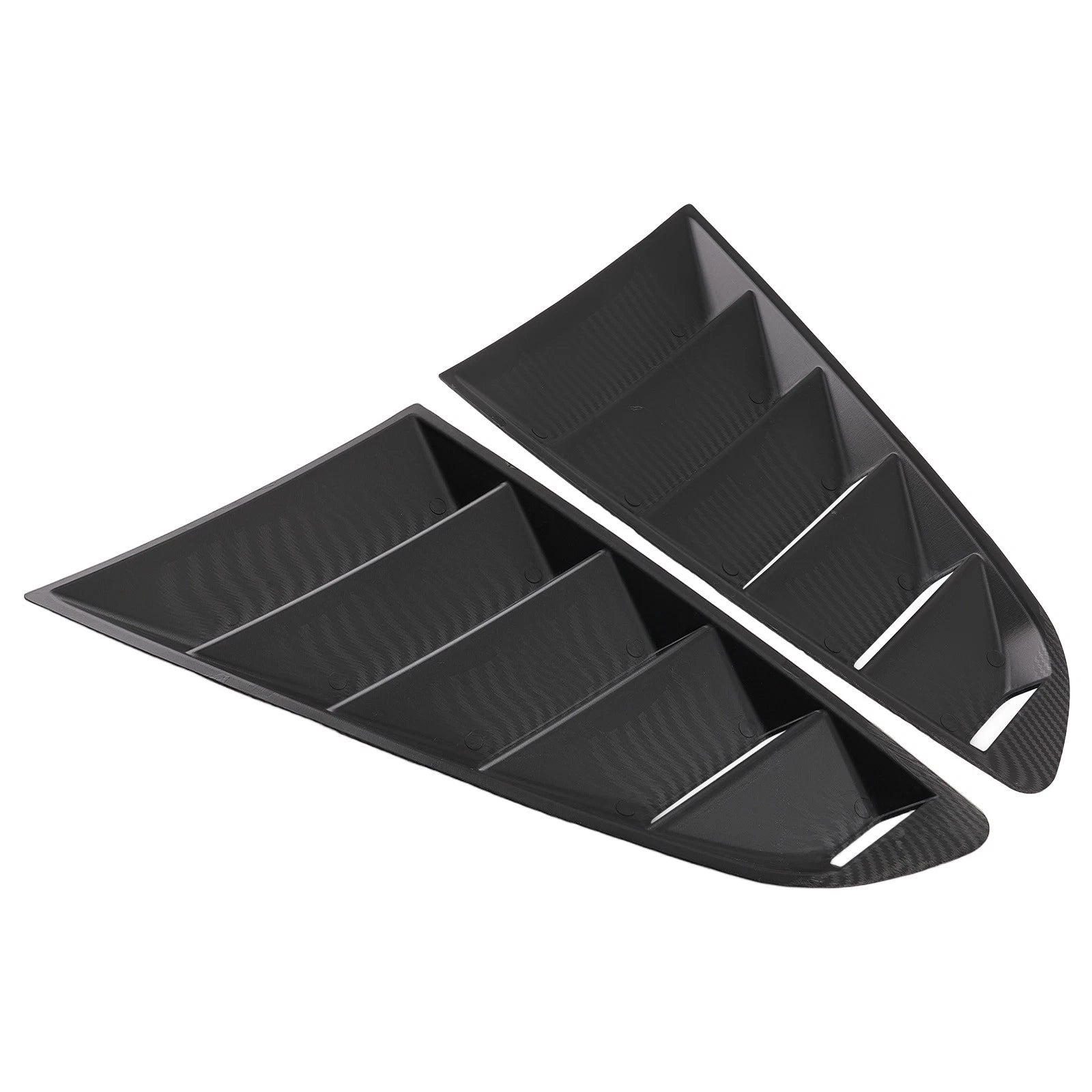 Car Side Quarter Louvers for Ford Mustang (2015–2023) ABS Carbon Painted