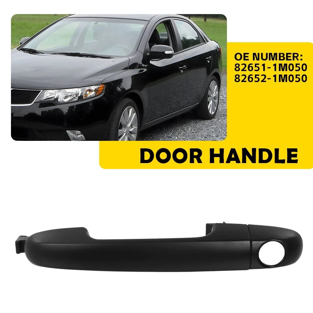 Outer Door Handle for Kia Forte (2010–2018) - Primed Black, Driver Front
