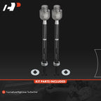 2X Front Inner Tie Rod Ends for Jeep Liberty (2002-2005)