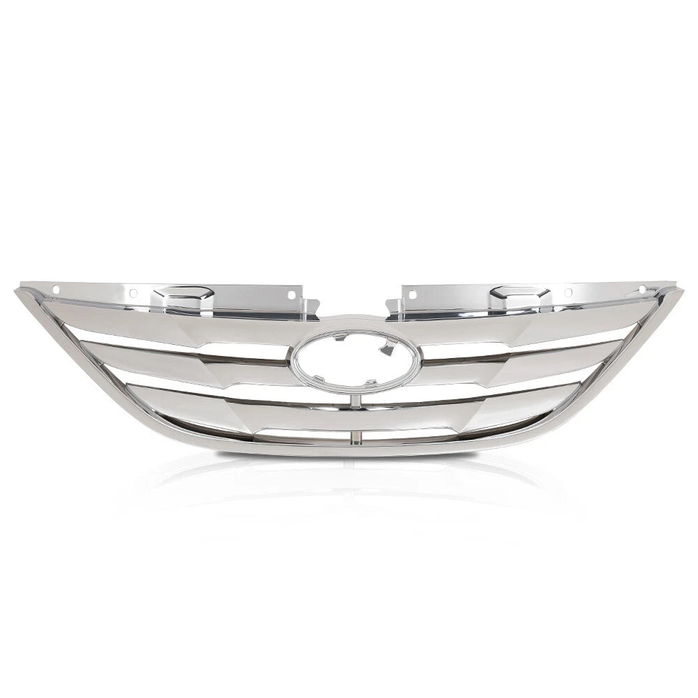 Chrome Front Bumper Upper Grille Mesh for Hyundai Sonata (2011–2013)