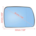 Right Mirror Glass with Backing Plate Heated 51167039596 for BMW X5 (2000–2006)