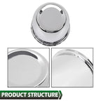 Set of 4 Chrome Push Through Center Caps for 3.18" Rims