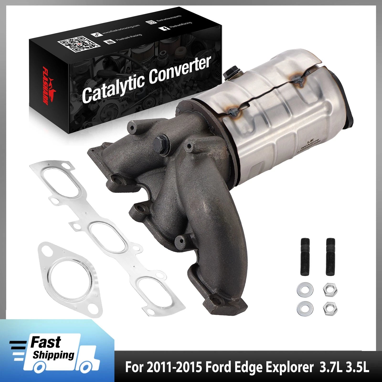 Front Catalytic Converter for Ford Edge Explorer MKX (2011–2014)