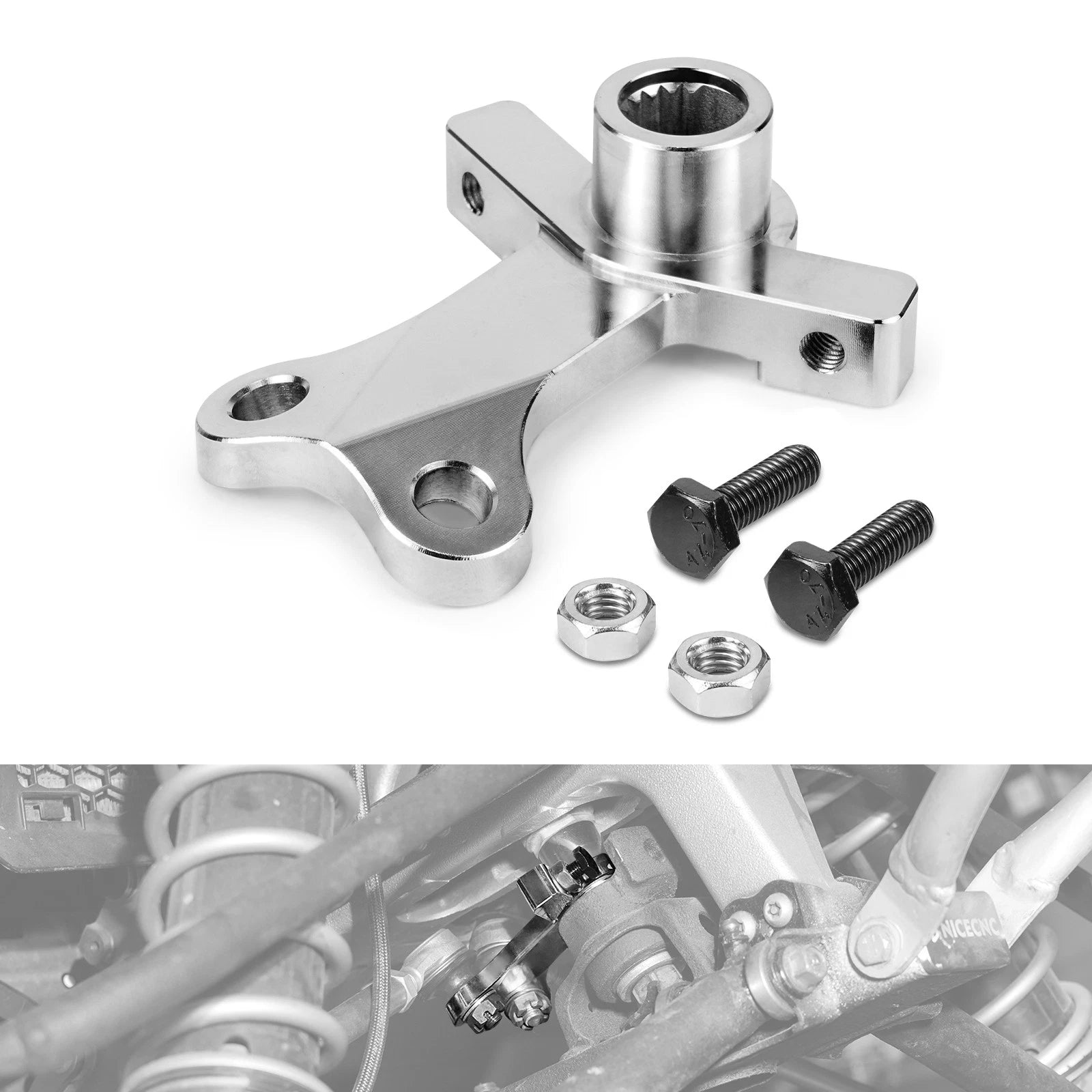 Extended Steering Stem Pitman Arm #18P-23816-00-00 for Yamaha YFZ450R (2009–2013)