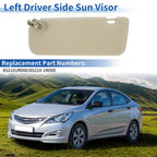 Left Side Sun Visor for Hyundai Accent (2011–2015) No. 85210-1R000 Beige