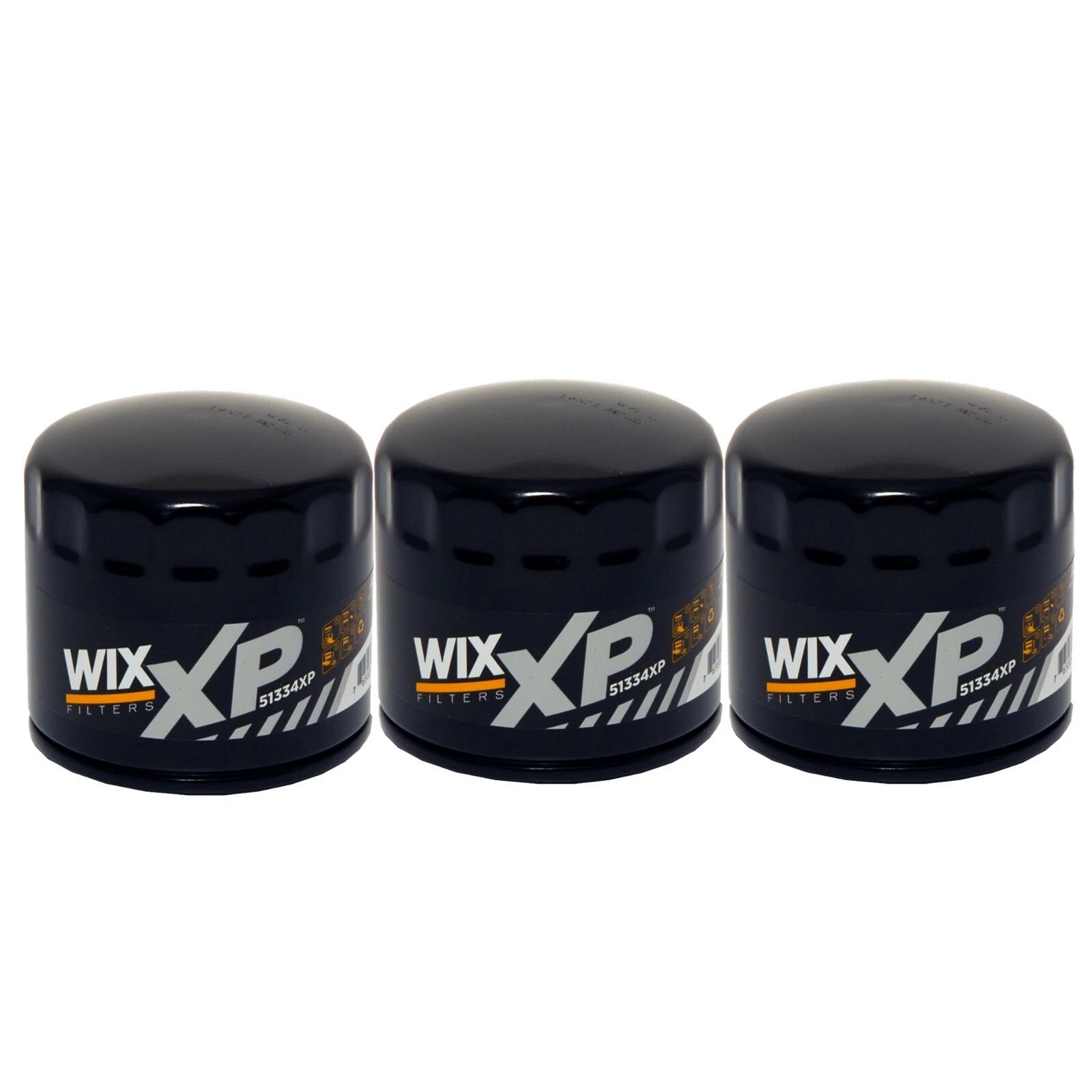 Set of 3 Wix XP Engine Oil Filters for Acura Chevrolet Dodge Ford GMC Honda Kia