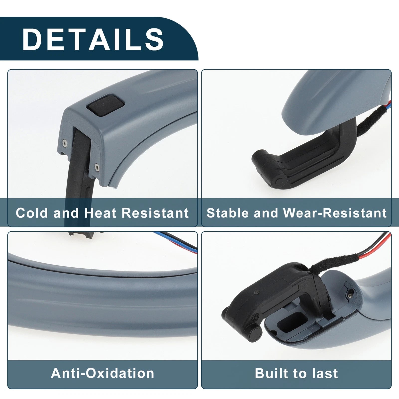Front Right Exterior Door Handle for Audi Q7 (2007–2015) No. 4L0837205 Black Gray