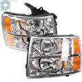 Headlights for Chevy Silverado 1500 2500 HD (2007–2014) Driver + Passenger Side