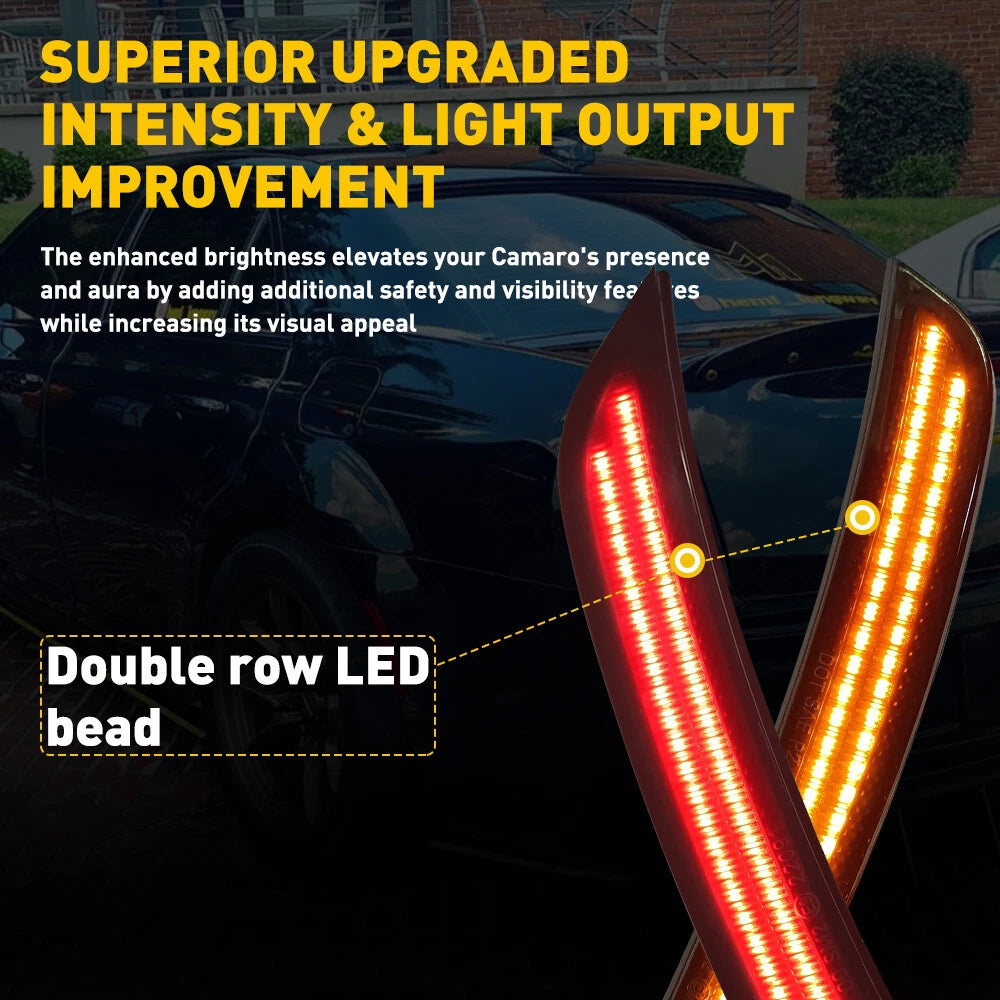 Set of 4 Smoked LED Side Marker Lights for Chrysler 300 (2015–2021)