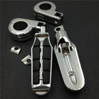 1 1/2" Highway Tombstone Offset Mount P Clamp Foot Peg for Harley Sportster