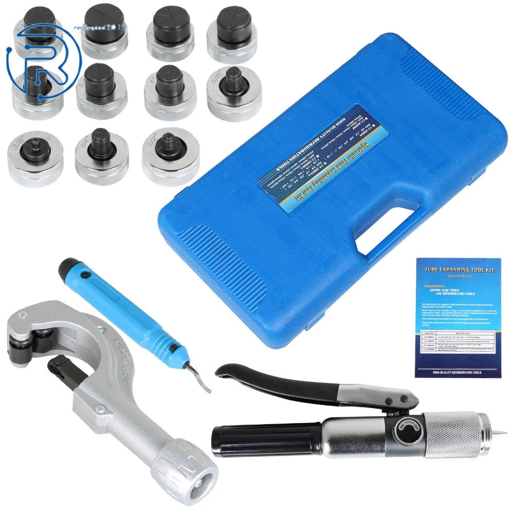Hydraulic Swaging Tool Kit for HVAC Copper Tubing (3/8" to 1-5/8")