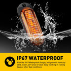 Set of 4 LED Marker Side Amber Lights for Trailer